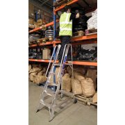 Lyte Industrial WS8 Warehouse Ladder - Side Rails - 8 Treads / Steps